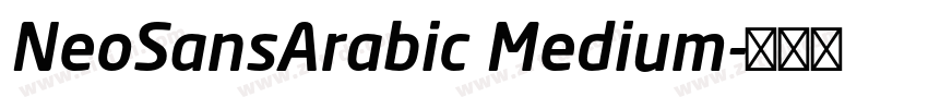 NeoSansArabic Medium字体转换